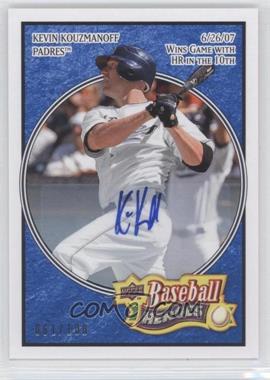 2008 Upper Deck Baseball Heroes - [Base] - Navy Blue Autograph #171 - Kevin Kouzmanoff /100