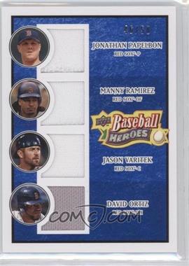 2008 Upper Deck Baseball Heroes - [Base] - Navy Blue Memorabilia #198 - Jonathan Papelbon, Manny Ramirez, Jason Varitek, David Ortiz /50