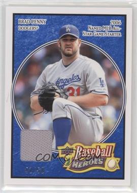 2008 Upper Deck Baseball Heroes - [Base] - Navy Blue Memorabilia #88 - Brad Penny /50