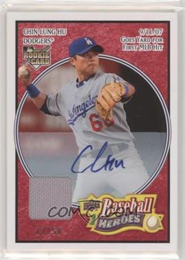 2008 Upper Deck Baseball Heroes - [Base] - Red Memorabilia Autographs #93 - Chin-Lung Hu /50