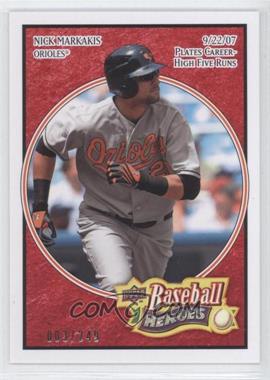 2008 Upper Deck Baseball Heroes - [Base] - Red #14 - Nick Markakis /249