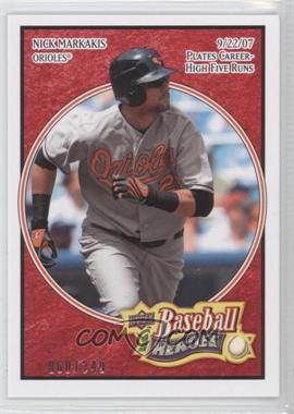 2008 Upper Deck Baseball Heroes - [Base] - Red #14 - Nick Markakis /249