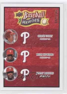 2008 Upper Deck Baseball Heroes - [Base] - Red #191 - Chase Utley, Ryan Howard, Jimmy Rollins /249