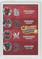 Albert Pujols, Derek Jeter, Prince Fielder, David Ortiz #/249