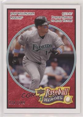 2008 Upper Deck Baseball Heroes - [Base] - Red #72 - Josh Willingham /249