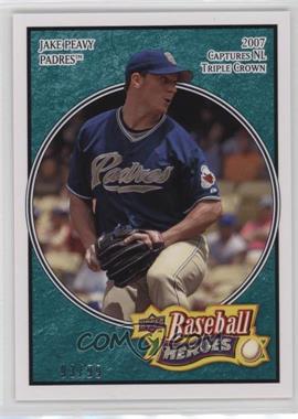 2008 Upper Deck Baseball Heroes - [Base] - Sea Green #144 - Jake Peavy /99