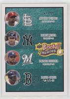 Albert Pujols, Derek Jeter, Prince Fielder, David Ortiz #/99