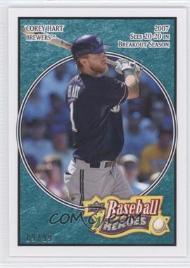 2008 Upper Deck Baseball Heroes - [Base] - Sea Green #46 - Corey Hart /99