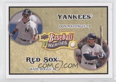 2008 Upper Deck Baseball Heroes - [Base] #176 - Don Mattingly, Wade Boggs