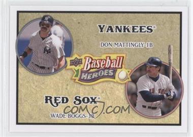 2008 Upper Deck Baseball Heroes - [Base] #176 - Don Mattingly, Wade Boggs