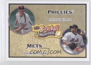 2008 Upper Deck Baseball Heroes - [Base] #183 - Steve Carlton, Johan Santana