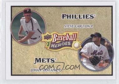 2008 Upper Deck Baseball Heroes - [Base] #183 - Steve Carlton, Johan Santana