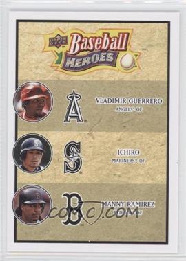 2008 Upper Deck Baseball Heroes - [Base] #186 - Vladimir Guerrero, Ichiro Suzuki, Manny Ramirez