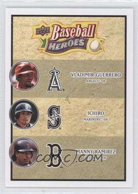2008 Upper Deck Baseball Heroes - [Base] #186 - Vladimir Guerrero, Ichiro Suzuki, Manny Ramirez