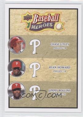 2008 Upper Deck Baseball Heroes - [Base] #191 - Chase Utley, Ryan Howard, Jimmy Rollins