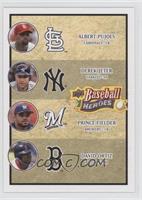 Albert Pujols, Derek Jeter, Prince Fielder, David Ortiz