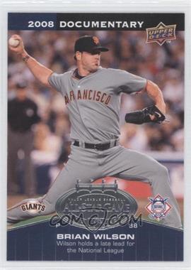 2008 Upper Deck Documentary - All-Star Game #ASG-WI - Brian Wilson