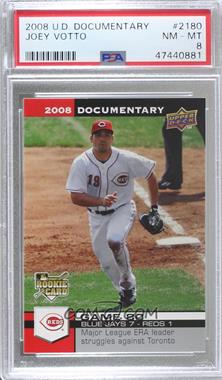 2008 Upper Deck Documentary - [Base] #2180 - Joey Votto [PSA 8 NM‑MT]