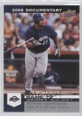 2008 Upper Deck Documentary - [Base] #2252 - Prince Fielder