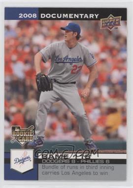 2008 Upper Deck Documentary - [Base] #3495 - Clayton Kershaw