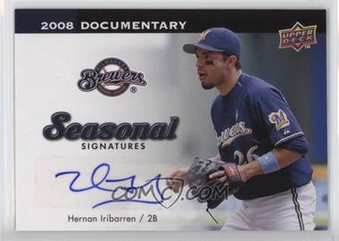 2008 Upper Deck Documentary - Seasonal Signatures #HI - Hernan Iribarren