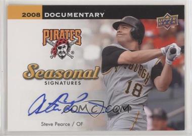 2008 Upper Deck Documentary - Seasonal Signatures #SP - Steve Pearce