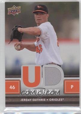 2008 Upper Deck First Edition - UD Game Jersey #UDFE-GU - Jeremy Guthrie
