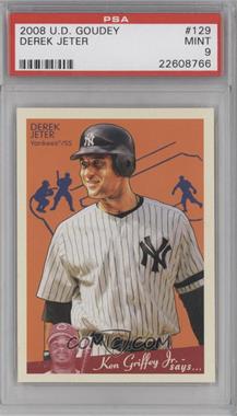 2008 Upper Deck Goudey - [Base] #129 - Derek Jeter [PSA 9 MINT]