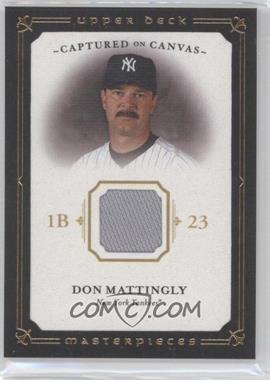 2008 Upper Deck Masterpieces - Captured on Canvas #CC-DM - Don Mattingly