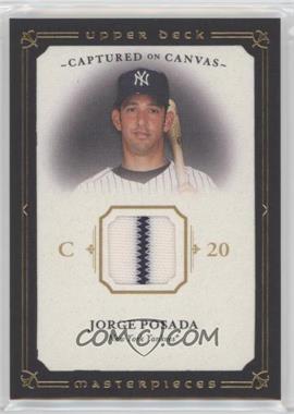 2008 Upper Deck Masterpieces - Captured on Canvas #CC-PO - Jorge Posada