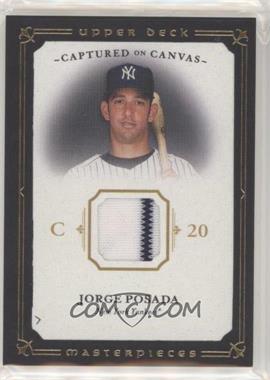 2008 Upper Deck Masterpieces - Captured on Canvas #CC-PO - Jorge Posada