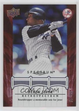 2008 Upper Deck Spectrum - Derek Jeter Retrospectrum - Red #DJ11 - Derek Jeter /99