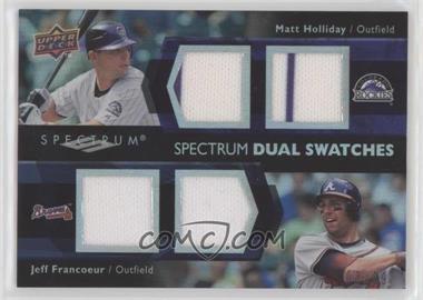 2008 Upper Deck Spectrum - Dual Swatches #SDS-HH - Matt Holliday, Todd Helton /99