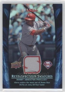 2008 Upper Deck Spectrum - Retrospectrum Swatches - Blue #RS-BA1 - Bobby Abreu