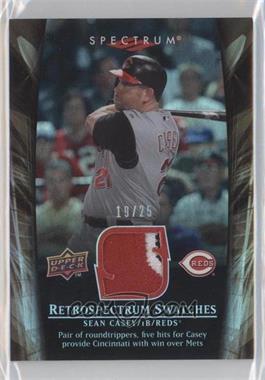 2008 Upper Deck Spectrum - Retrospectrum Swatches - Gold Patch #RS-CA2 - Sean Casey /25