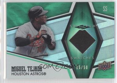 2008 Upper Deck Spectrum - Spectrum Swatches - Green #SS-MT - Miguel Tejada /50