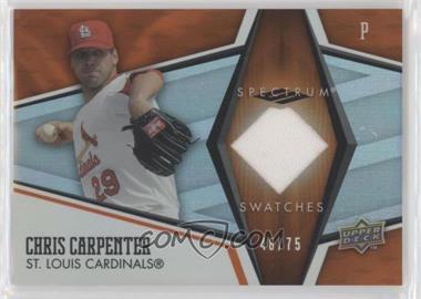 2008 Upper Deck Spectrum - Spectrum Swatches - Orange #SS-CA - Chris Carpenter /75