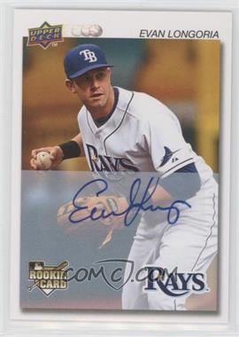 2008 Upper Deck Timeline - [Base] - Autographs #113 - Evan Longoria