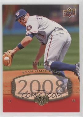 2008 Upper Deck Timeline - [Base] - Gold #310 - Ryan Zimmerman /100