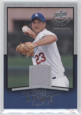 2008 Upper Deck Timeline - Memorabilia #TM-DL - Derek Lowe