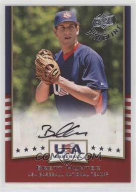 2008 Upper Deck Timeline - USA Baseball Signatures #USA-BH - Brett Hunter