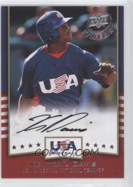 2008 Upper Deck Timeline - USA Baseball Signatures #USA-KD - Kentrail Davis