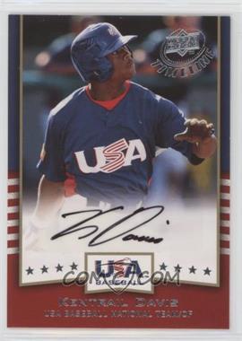 2008 Upper Deck Timeline - USA Baseball Signatures #USA-KD - Kentrail Davis