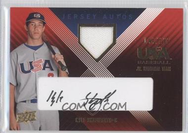 2008 Upper Deck USA Baseball National Teams - Junior National Team - Jersey Autos Black Ink #UE-15 - Kyle Skipworth /195