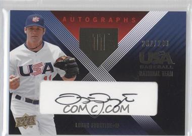 2008 Upper Deck USA Baseball National Teams - National Team - Autographs Black Ink #LFE-6 - Logan Forsythe /249