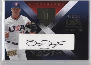 2008 Upper Deck USA Baseball National Teams - National Team - Autographs Black Ink #LFE-6 - Logan Forsythe /249