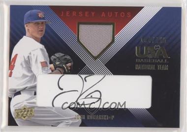 2008 Upper Deck USA Baseball National Teams - National Team - Jersey Autos Black Ink #JRE-19 - Josh Romanski /195