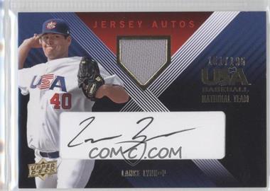 2008 Upper Deck USA Baseball National Teams - National Team - Jersey Autos Black Ink #LLE-13 - Lance Lynn /195