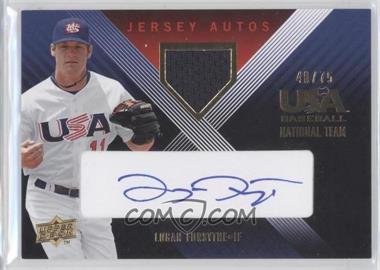 2008 Upper Deck USA Baseball National Teams - National Team - Jersey Autos Blue Ink #LFE-6 - Logan Forsythe /75