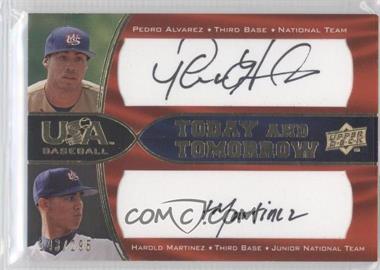 2008 Upper Deck USA Baseball National Teams - Today and Tomorrow Autographs - Black Ink #TT-7 - Pedro Alvarez, Harold Martinez /295